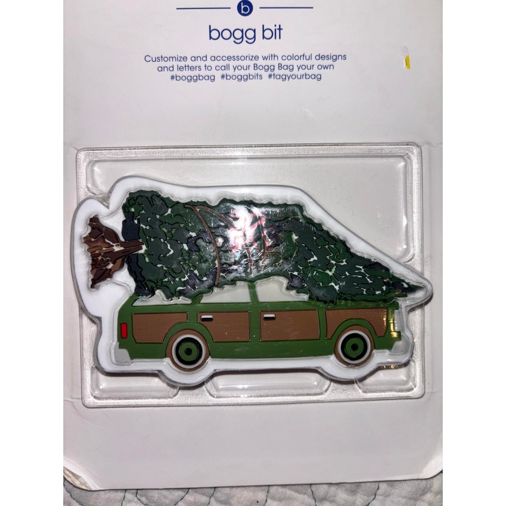 Bogg‎ Bag Bogg Bit Christmas Tree Station Wagon Woodie Green Holiday Charm